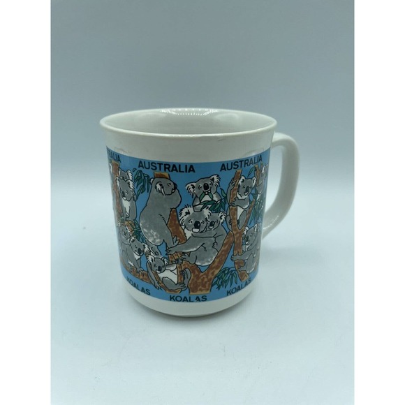 Australia Koala Eucalyptus Coffee Tea Or Cocoa Mug Vintage Taiwan Animal Bear - Picture 4 of 7